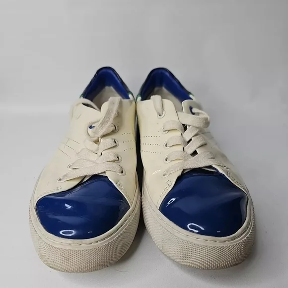 Tory Burch Blue and Green Sneakers Women's Size 6